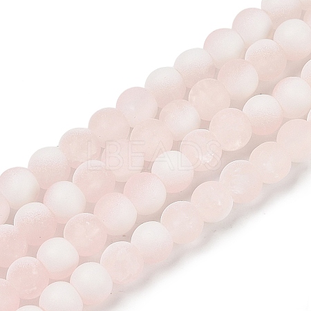Frosted Crackle Glass Beads X1-GLAA-U001-8mm-M12-1