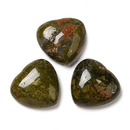 Natural Unakite Cabochons G-F776-02A-06-1