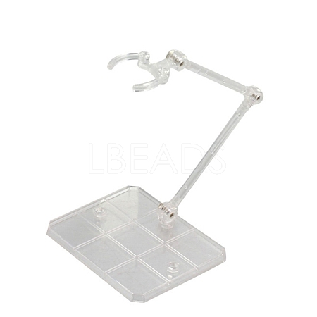 Plastic Stand Base Action Figure Display Holder ODIS-WH0018-87B-1