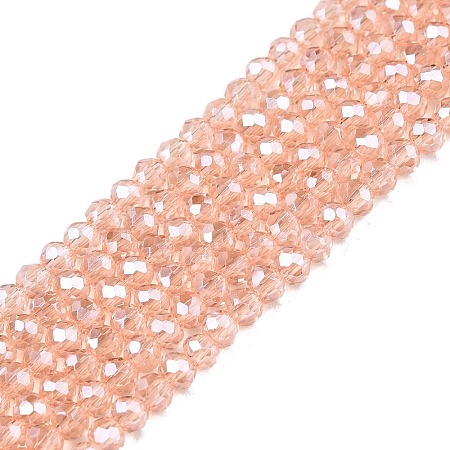 Electroplate Glass Beads Strands EGLA-A044-T1mm-A21-1