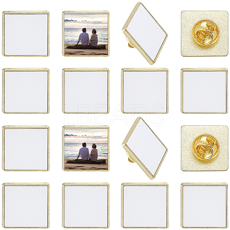 20 Boxs Sublimation Blank Brooch Pins FIND-SP0004-09B-1