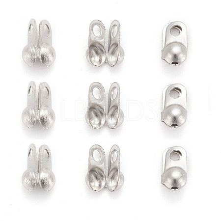 Tarnish Resistant 304 Stainless Steel Bead Tips STAS-R063-20-1