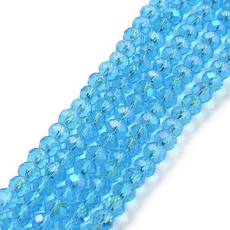 Electroplate Glass Beads Strands LS-EGLA-A034-T4mm-L03-1