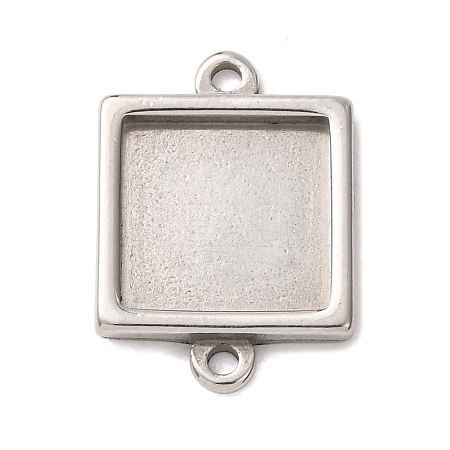 304 Stainless Steel Connector Cabochons Settings STAS-H240-69P-1