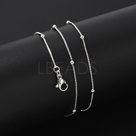 Brass Satellite Chains Necklaces for Women NJEW-D302-33P-1