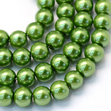 Baking Paint Glass Pearl Bead Strands LS-HY-Q003-3mm-13-1