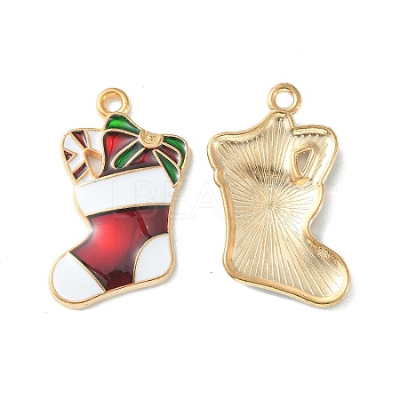 Christmas Alloy Enamel Pendants ENAM-D047-09LG-04-1