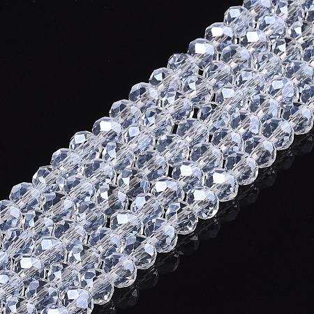 Electroplate Glass Beads Strands EGLA-A034-T6mm-A08-1