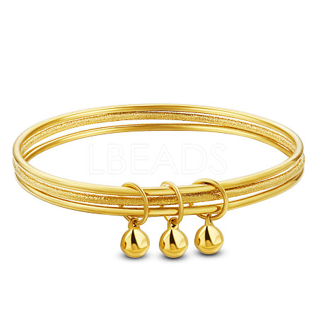 SHEGRACE Brass Charm Bangles JB645A-1