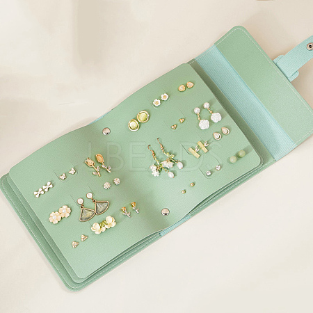 PU Imitation Leather Earring Storage Bags EDIS-E012-01B-1