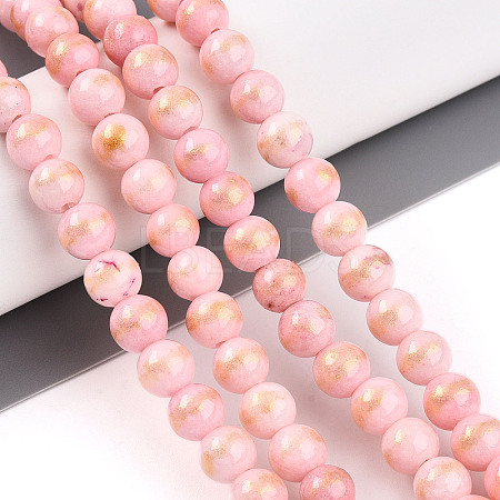 Natural Mashan Jade Beads Strands G-A255-A01-02B-1