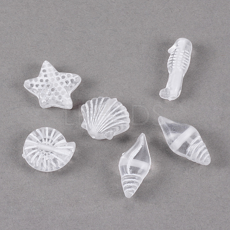 Craft Style Transparent Acrylic Charms X-TACR-S131-07-1
