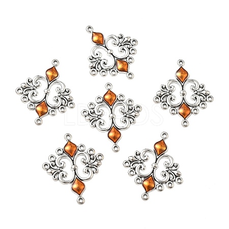 Alloy Enamel Chandelier Component Links ENAM-EA9734Y-6-1