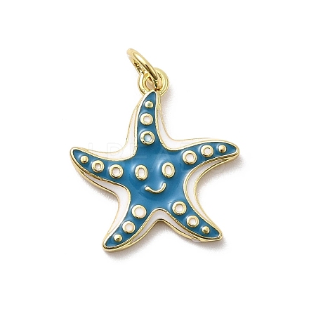 Brass Enamel Pendants KK-P338-03C-G02-1