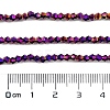 Transparent Electroplate Glass Beads Strands EGLA-A039-T2mm-UA04-4