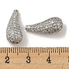 Brass Micro Pave Cubic Zirconia Beads KK-R152-23P-3