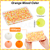 1000Pcs Frosted Opaque Acrylic Beads OACR-SP0001-32A-2