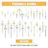 32Pcs 32 Style Rack Plating Alloy Big Pendants FIND-FH0008-06-2