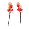 Foam Artificial Christmas Berries with Branch LS-DIY-B019-02E-1