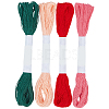 4 Skeins 4 Colors 6-Ply Cotton Embroidery Floss EMBR-WH20001-003B-7