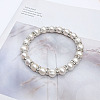 Plastic Imitation Pearl Beaded Stretch Bracelets for Women TT2462-1-3