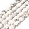 Natural Howlite Beads Strands G-I377-A13-2