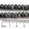 Synthetic Snowflake Obsidian Beads Strands G-D077-E01-03-5