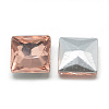 Pointed Back Glass Rhinestone Cabochons RGLA-T027-8x8mm-06-2