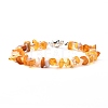 Glass & Natural Stone Chip Beaded Bracelet for Girl Women BJEW-JB06874-3