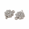316 Surgical Stainless Steel with Crystal Rhinestone Charms STAS-G305-07P-2