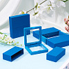 3 Bags 3 Styles Square Transparent PE Thin Film Suspension Jewelry Display Box CON-TA0001-38B-6