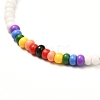 Glass Seed Beaded Bracelet for Girl Women BJEW-JB06883-01-4