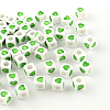 Opaque Acrylic European Beads OPDL-S078-03-1