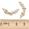 Brass Pave Clear Cubic Zirconia Pendants KK-Q789-43G-3