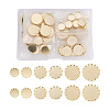 Craftdady 60Pcs 6 Style 304 Stainless Steel Cabochon Settings STAS-CD0001-11-9