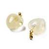 Natural Lemon Quartz Pendants G-J386-H18-G-2
