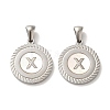 304 Stainless Steel Pendants STAS-I204-X-P-1