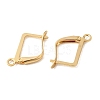 Brass Leverback Earring Findings KK-P340-20B-G-2