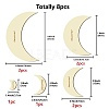 8Pcs 8 Style Wood Hoop Rings Macrame for DIY Craft Making DIY-WH0545-007-2