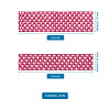 2 Rolls 2 Sizes Polyester Elastic Ribbon EW-TA0001-02D-7