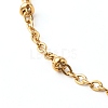 304 Stainless Steel Paperclip & Satellite Chains Bracelet Set BJEW-JB06523-5