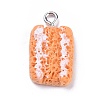 Bread Theme Resin Pendants RESI-K009-13P-20