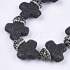 Synthetic Lava Rock Beads G-T120-01-2