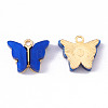 Alloy Acrylic Pendants X-ENAM-R136-01F-1