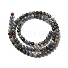 Natural Dumortierite Quartz Beads Strands G-H298-A06-02-3