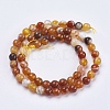Natural Striped Agate/Banded Agate Beads Strands G-P364-14-6mm-2