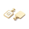 Ion Plating(IP) 304 Stainless Steel Pave Shell Pendants STAS-G327-01G-G-2
