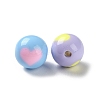 Two Tone Opaque Acrylic Beads SACR-I005-07B-2