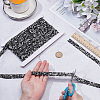 1 Roll Resin Rhinestone with Plastic Imitation Pearl Beaded Trim DIY-BC0015-57C-3