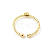 Brass Open Cuff Ring Settings KK-G518-02G-01-3